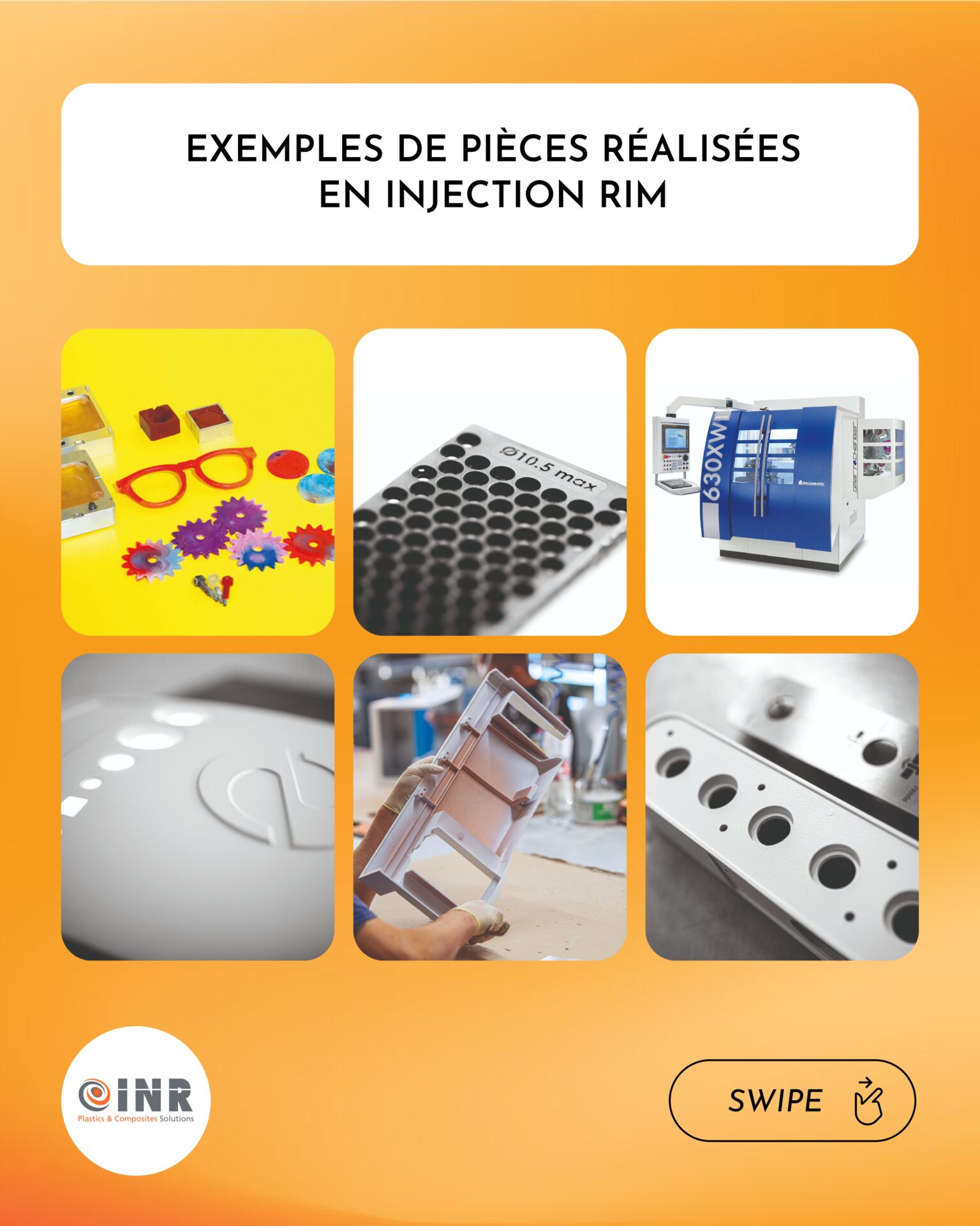 Injection RIM exemples de pièces réalisées en injection RIM INR SA page 9