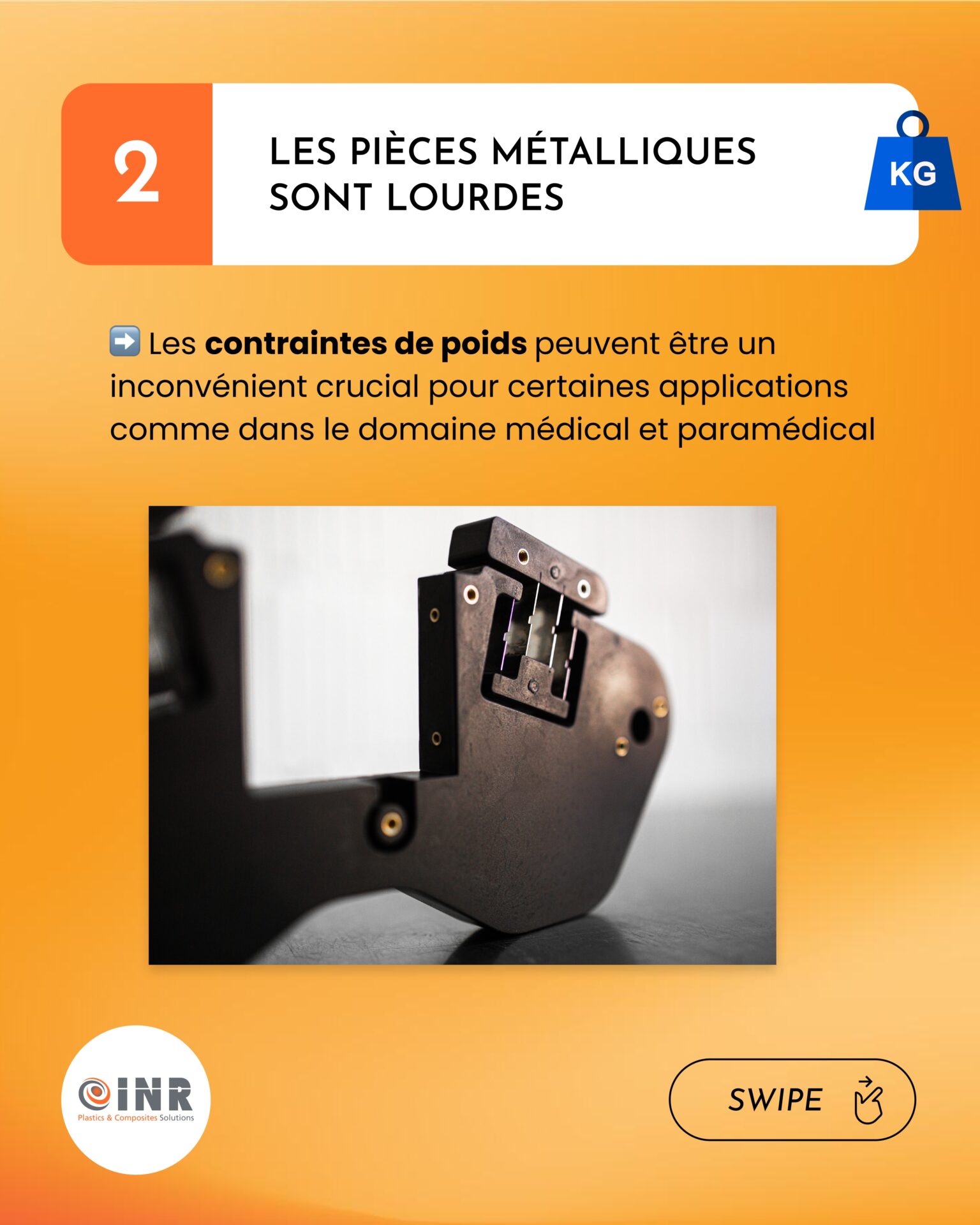 Injection RIM pour réduire les contraintes de poids INR SA page 3